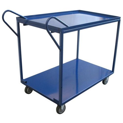 BlueAnt Order Picking Trolley 2 Tier Heavy Duty Large 670x1150mm