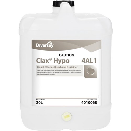 Clax Hypo 4AL1 Liquid Chlorine Bleach Cleaner 20L