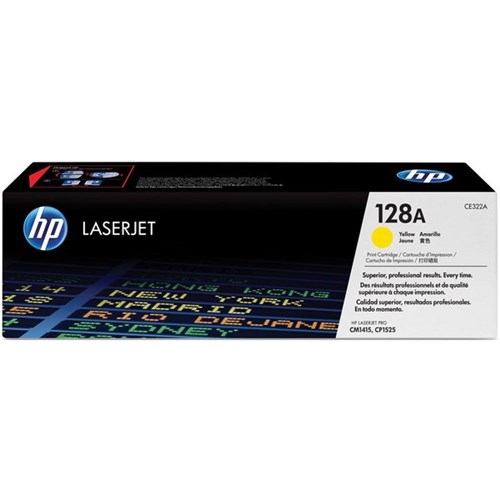 HP 128A Yellow Laser Toner Cartridge CE322A