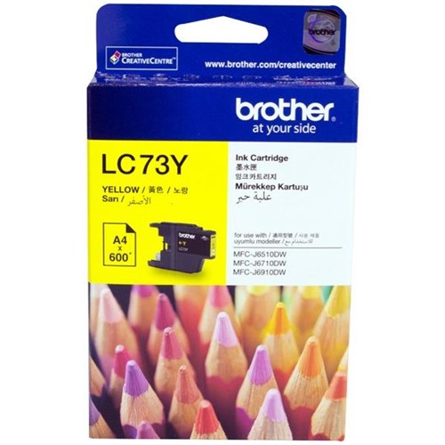 Brother LC73Y Yellow Ink Cartridge