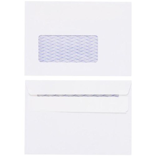 Croxley C6 Window Envelopes Seal Easi White 133036, Box of 500