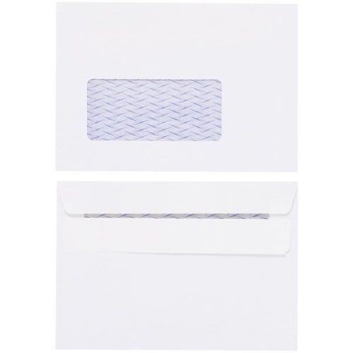 Croxley C6 Window Envelopes Seal Easi White 133036, Box of 500