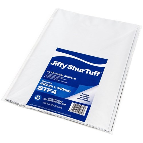 Jiffy ST4 ShurTuff Mailer 340x440mm, Pack of 10