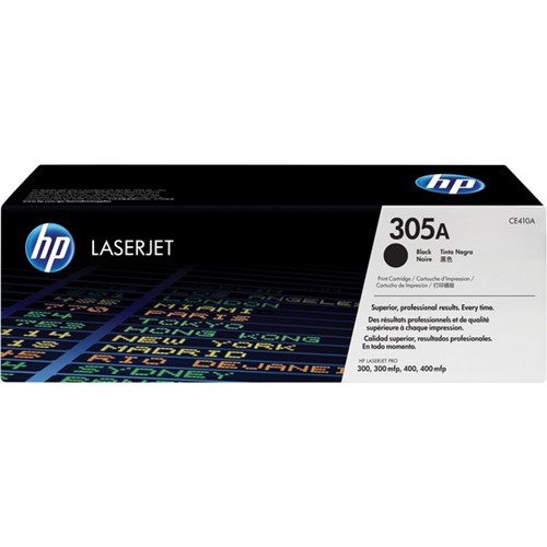 HP 305A Black Laser Toner Cartridge CE410A