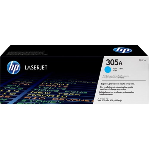 HP 305A Cyan Laser Toner Cartridge CE411A