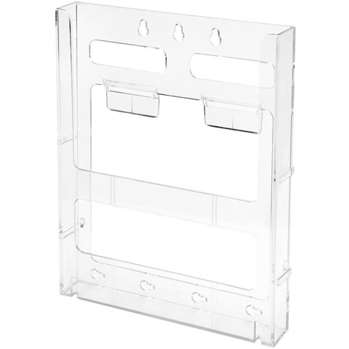 Lit Loc Module Brochure Holder Wall Mountable A4 1 Tier