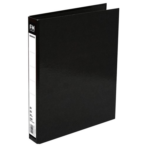 FM Vivid Ringbinder A4 2 Ring Cat Black