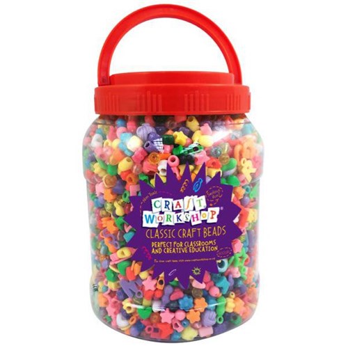 Craft Workshop Craft Beads Value Bucket, Pack of 6000