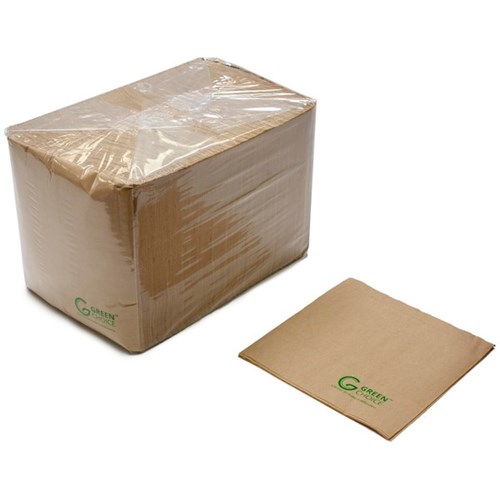 Green Choice Compostable Kraft Napkins 1 Ply Kraft, Pack of 500