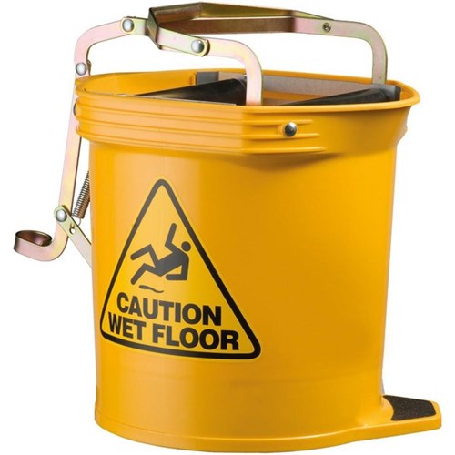 Oates Plastic Widemouth Bucket 16L Yellow