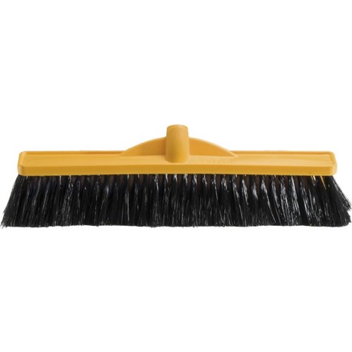 Oates Plastic Broom Head Medium Stiff 450mm Yellow