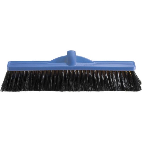 Oates Plastic Broom Head Medium Stiff 450mm Blue