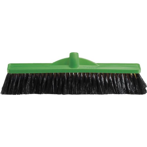 Oates Plastic Broom Head Medium Stiff 450mm Green