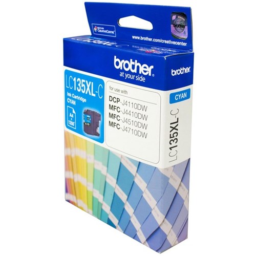 Brother LC135XL-C Cyan Ink Cartridge High Yield