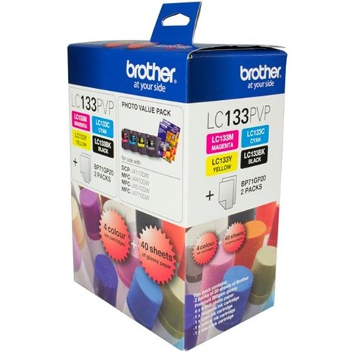 Brother LC133PVP Photo Colour Ink Cartridges Value Pack