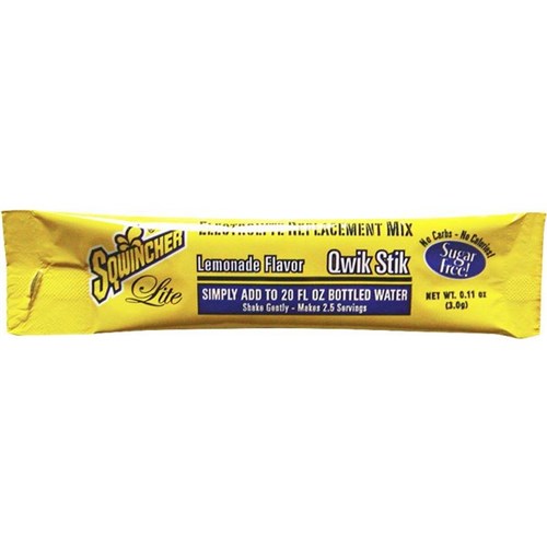 Sqwincher Qwik Stiks Lite Lemonade 3g, Pack of 50