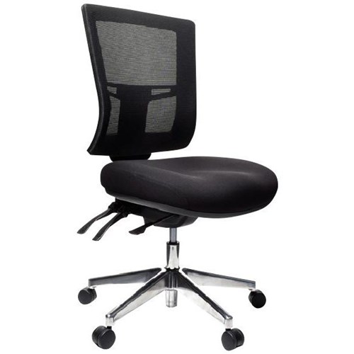 Metro II Chair Mesh Back 3 Levers Aluminium Base Black