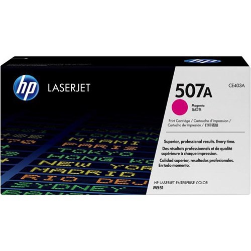 HP 507A Magenta Laser Toner Cartridge CE403A