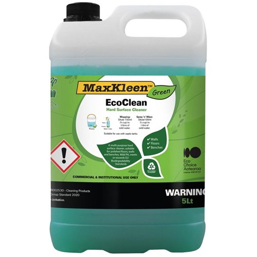 MaxKleen Green EcoClean Multipurpose Hard Surface Cleaner 5L