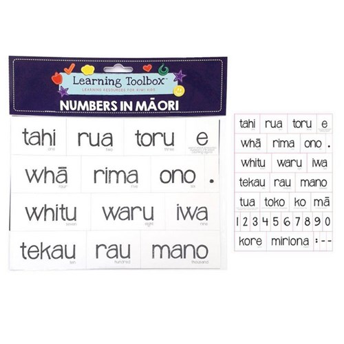 Learning Toolbox Magnets Maori Numbers, Set of 33