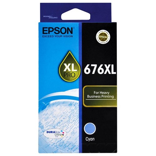 Epson 676XL Cyan Ink Cartridge High Yield C13T676292