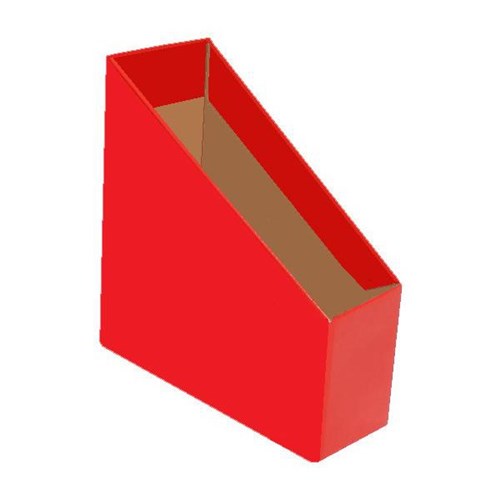 Marbig Magazine Box File, Small, Red, Pack of 5