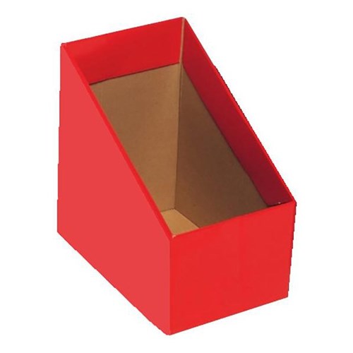 Marbig Magazine Box File, Large, Red, Pack of 5