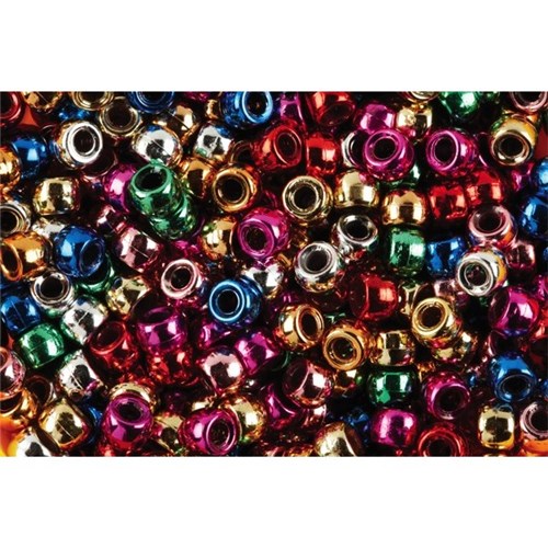 Metallic Pony Beads, Pack of 1000