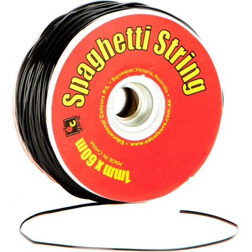 EC Spaghetti String 1mmx60m Black