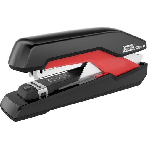 Rapid S060 Omnipress Full Strip Stapler Low Force 60 Sheet Black/Red