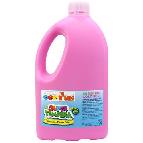 Fas Super Tempera Poster Paint 2L Bright Pink