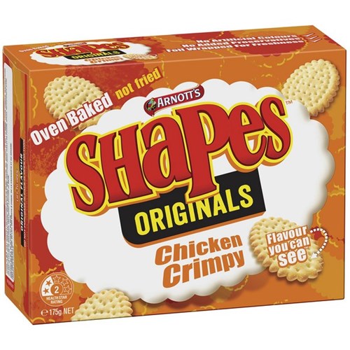 Arnott's Shapes Crackers Chicken Crimpy 175g