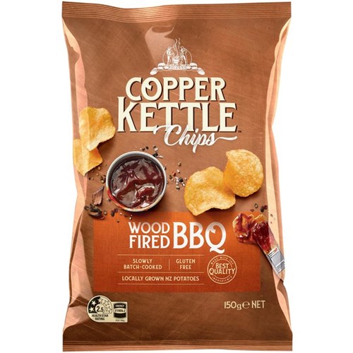Copper Kettle Chips Wood Fired BBQ 150g