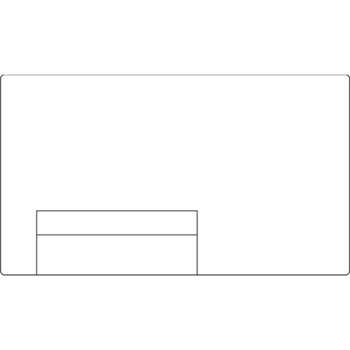 Blank Courier Labels Thermal Perforated 76mm Core 100x174mm, Roll of 750