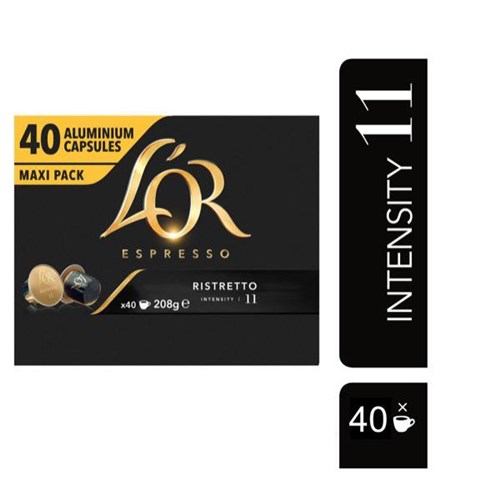 L'OR Espresso Ristretto Coffee Capsules, Pack of 40