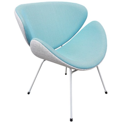 Lip Look Chair Globe Glacier/Gili Kingfisher/Silver