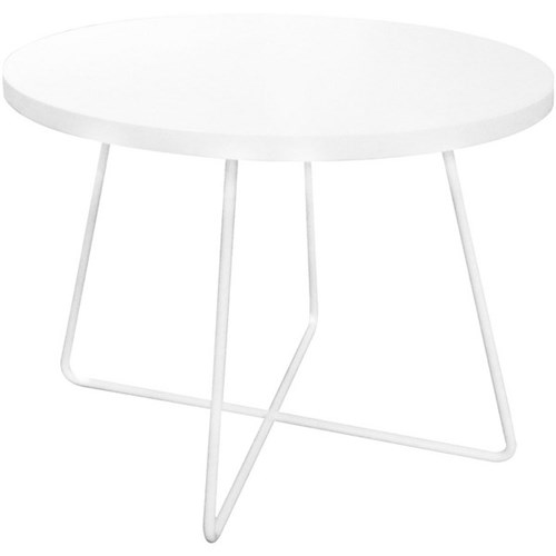 Criss Cross Coffee Table 600mm Snowdrift/White