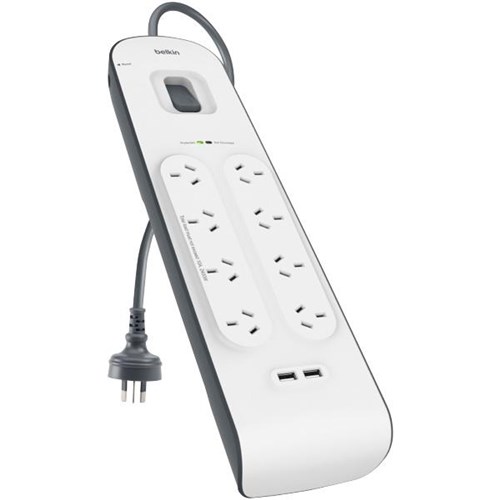 Belkin Surge Protector 8 Outlet 2 USB Ports