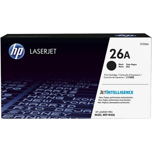 HP 26A Black Laser Toner Cartridge CF226A