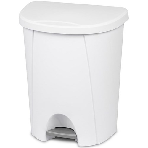 Step On Tidy Rubbish Bin 25L White