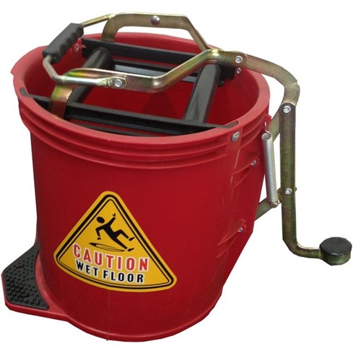 Filta Foot Press Wringer Bucket Plastic Red 16L