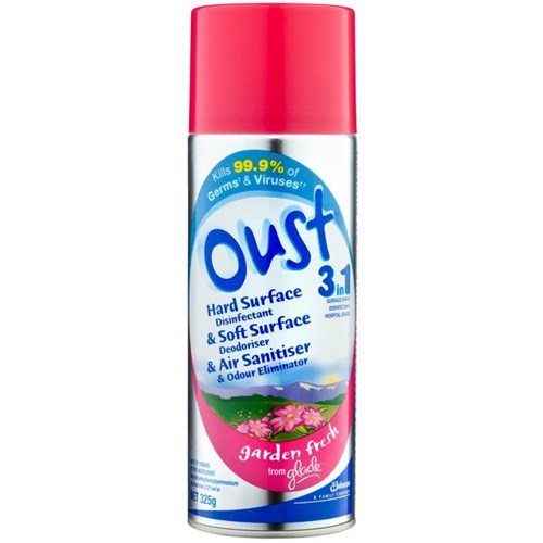 Glade Oust 3 in 1  Aerosol Air Freshener Garden Fresh 325g