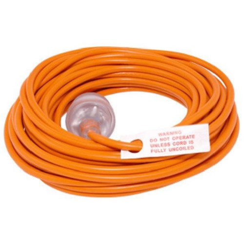 3 Core Extension Lead Orange 18m