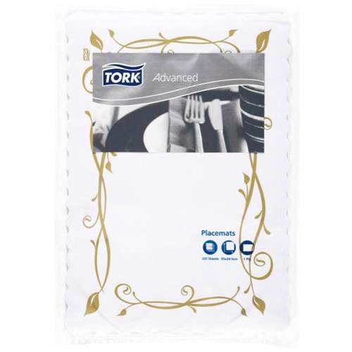 Tork Botanical Placemat 350x245mm, Carton of 10 Packs