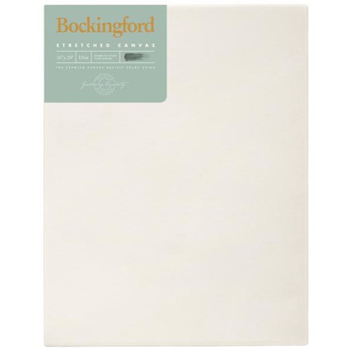 Bockingford 13oz Stretched Canvas 16x20 Inch 1.5 Inch Frame