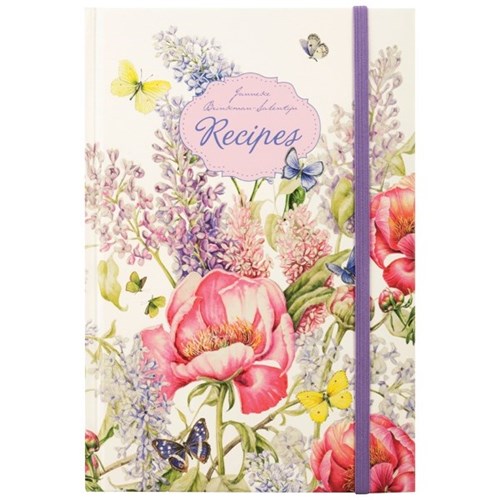 Collins A5 Hard Cover Recipe Book Floral