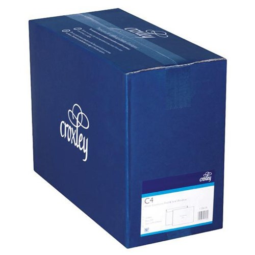 Croxley C4 Wallet Credit Window Envelopes Peel & Seal 133658, Box of 250