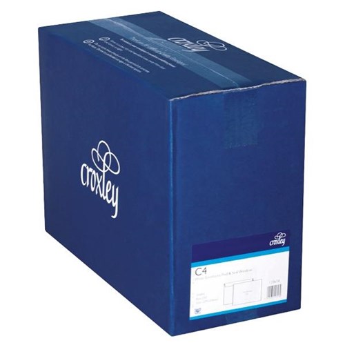 Croxley C4 Wallet Credit Window Envelopes Peel & Seal 133658, Box of 250