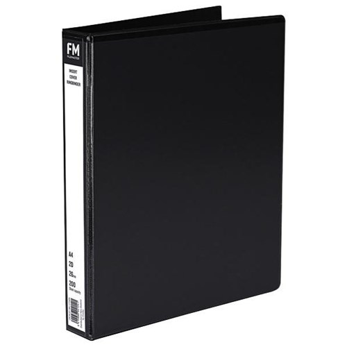 FM Binder 2/26 Overlay Insert Cover A4 Black