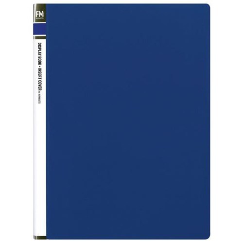 FM A4 Display Book Insert Cover 40 Pocket Blue